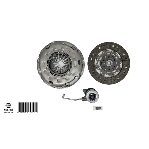 NAPA NCL1109 Clutch Kit 3pc (Cover+Plate+CSC)