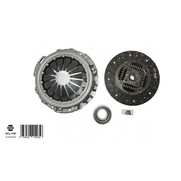 NAPA NCL1187 Clutch Kit 3pc (Cover+Plate+Releaser)