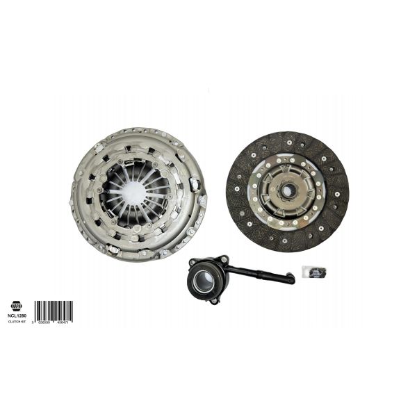 NAPA NCL1280 Clutch Kit 3pc (Cover+Plate+CSC)