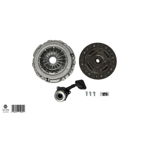NAPA NCL1034 Clutch Kit 3pc (Cover+Plate+CSC)