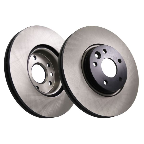 NAPA NBD5345 2x Brake Discs Pair Vented