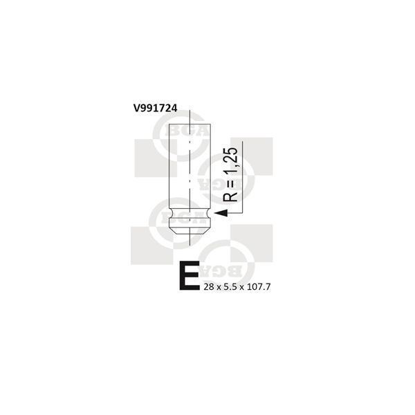 BGA V991724 Exhaust Valve