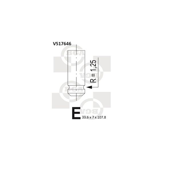 BGA V517646 Exhaust Valve