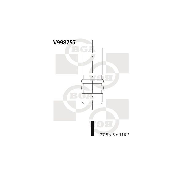 BGA V998757 Exhaust Valve