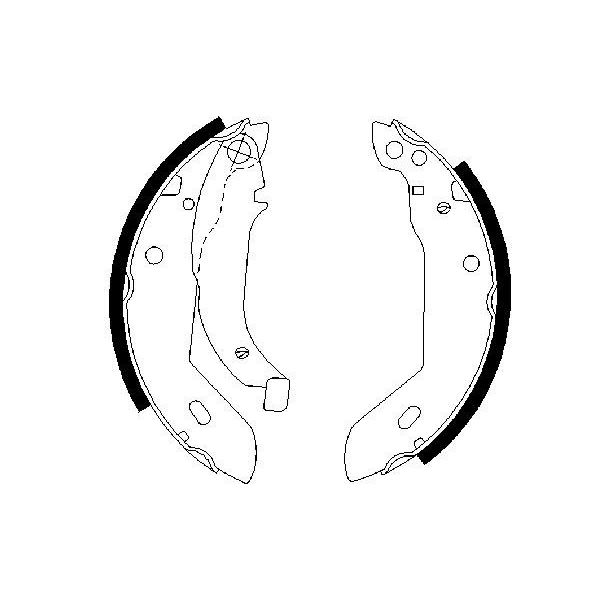 Bosch 0986487533 Brake Shoes Set