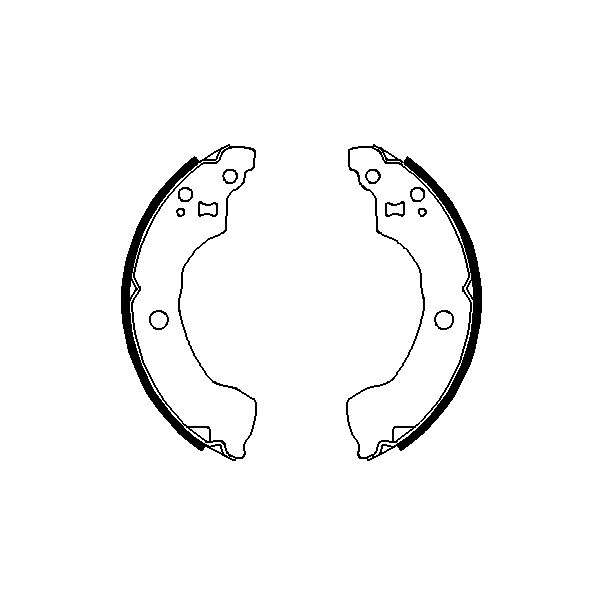 Bosch 0986487691 Brake Shoes Set