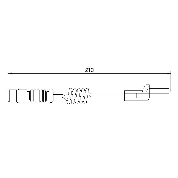 Bosch 1987474969 Brake Pad Wear Indicator Sensor