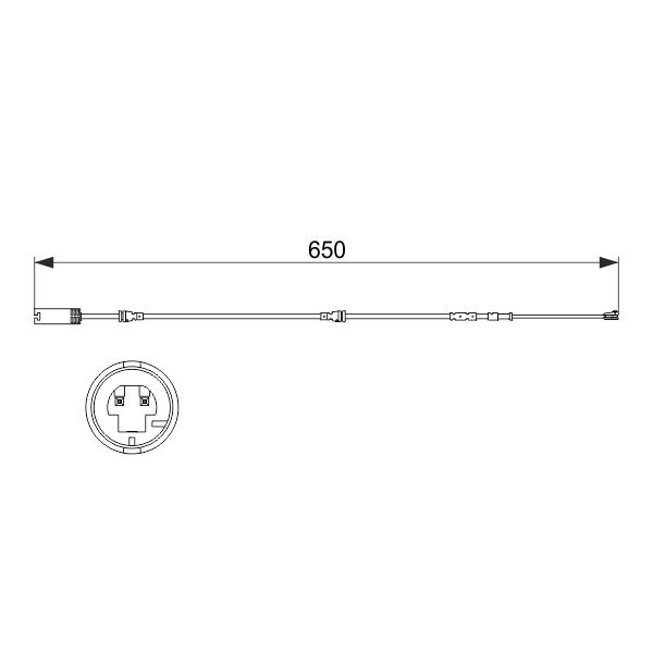 Bosch 1987473513 Brake Pad Wear Indicator Sensor