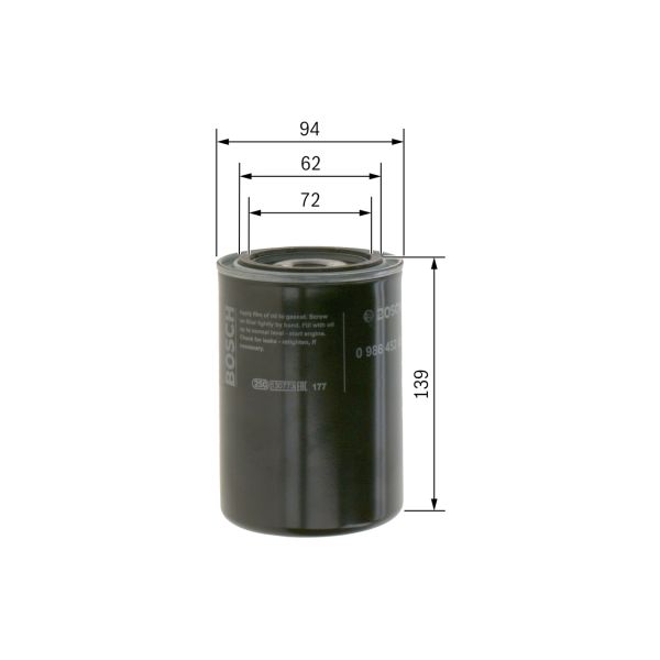 Bosch 0986452001 Oil Filter