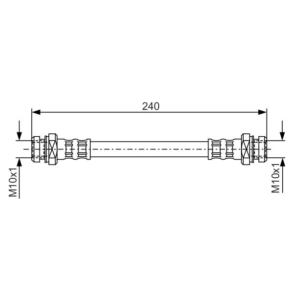 Bosch 1987476395 Brake Hose