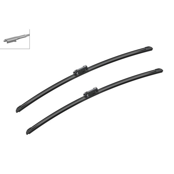 Bosch 3397014136 2x Wiper Blades (Pair) Flat / Aero type