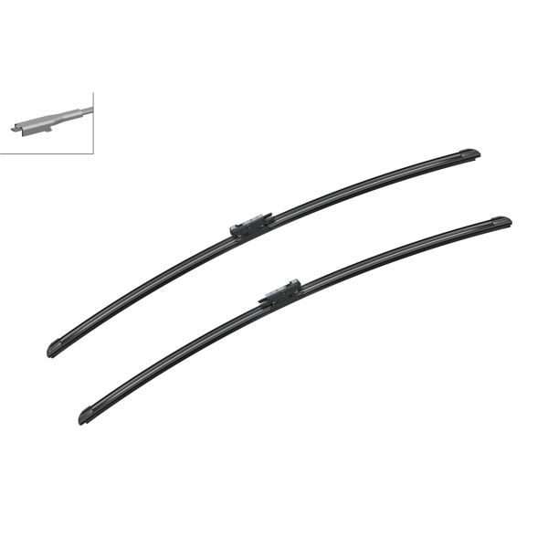 Bosch 3397014214 2x Wiper Blades (Pair) Flat / Aero type