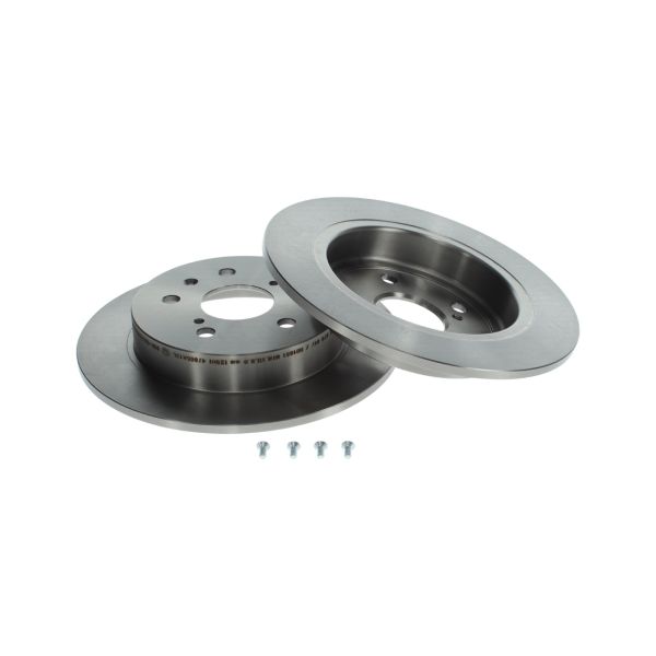 Bosch 0986479047 2x Brake Discs Pair Solid