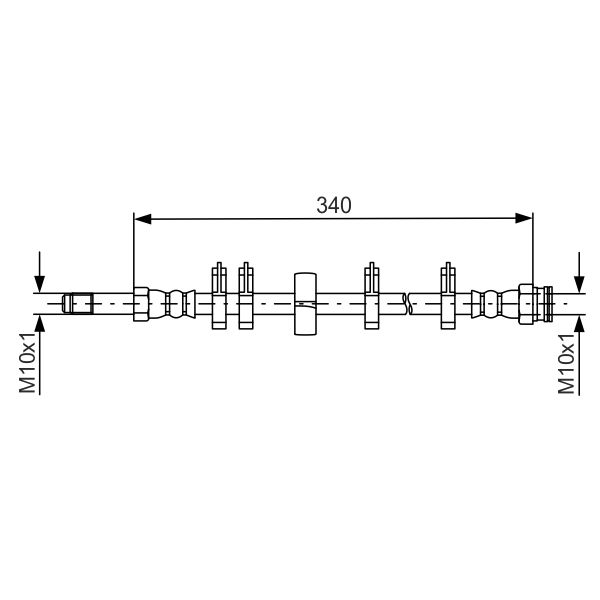 Bosch 1987481667 Brake Hose