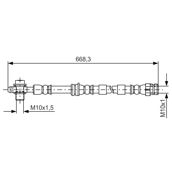 Bosch 1987481693 Brake Hose