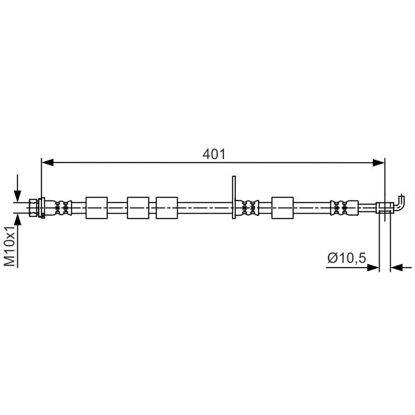 Bosch 1987481700 Brake Hose