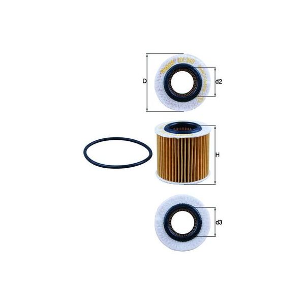 Mahle OX360D Oil Filter