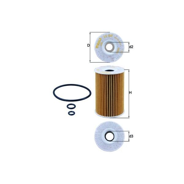 Mahle OX388D Oil Filter