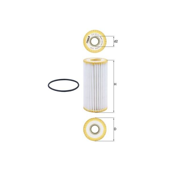 Mahle OX1217D Oil Filter