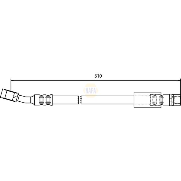 NAPA NBH1013 Brake Hose