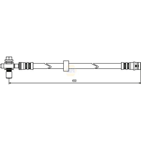 NAPA NBH1017 Brake Hose