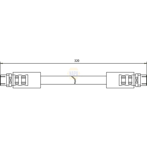 NAPA NBH1039 Brake Hose
