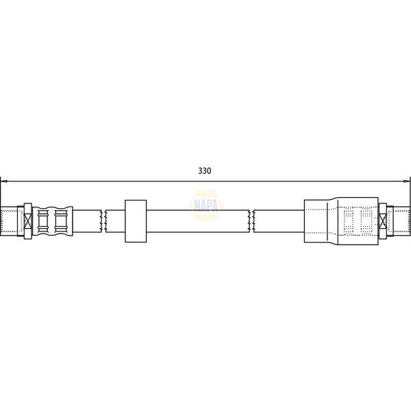 NAPA NBH1051 Brake Hose