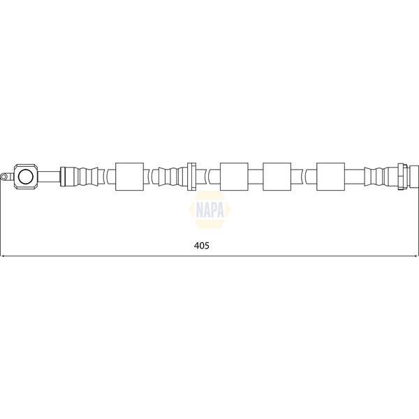 NAPA NBH1105 Brake Hose