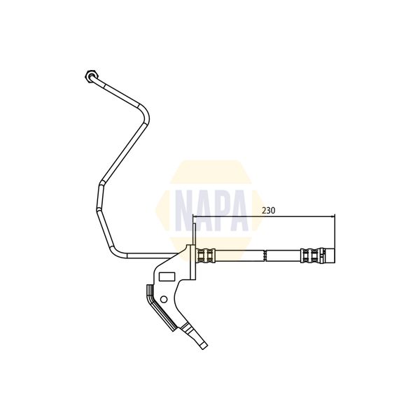 NAPA NBH1121 Brake Hose
