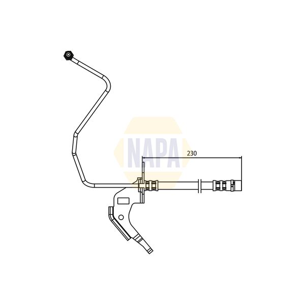 NAPA NBH1122 Brake Hose