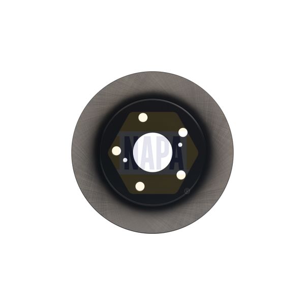 NAPA NBD5093 2x Brake Discs Pair Solid