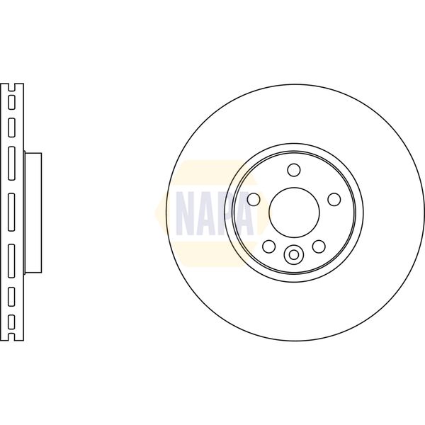 NAPA NBD5115 Brake Disc Single Vented