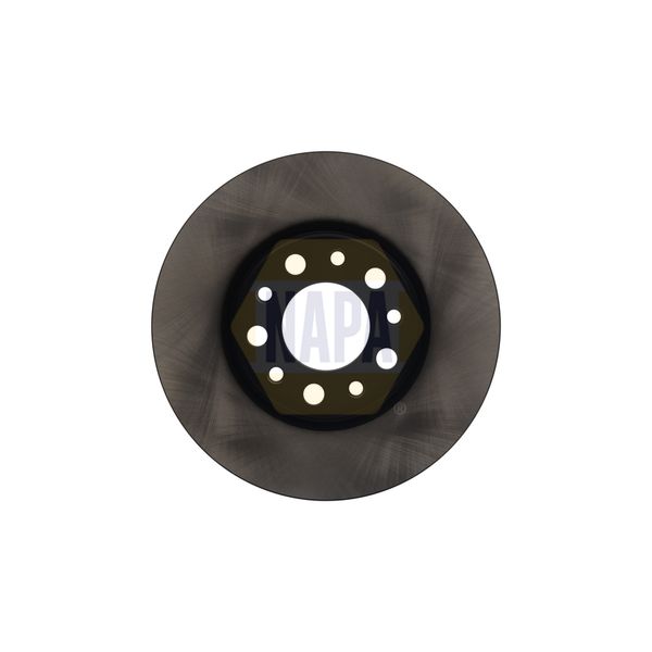 NAPA NBD5379 2x Brake Discs Pair Vented