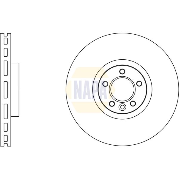 NAPA NBD5638 Brake Disc Single Vented