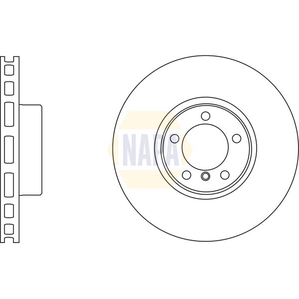 NAPA NBD5774 Brake Disc Single Vented