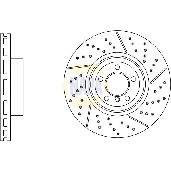 NAPA NBD5835 Brake Disc Single Vented