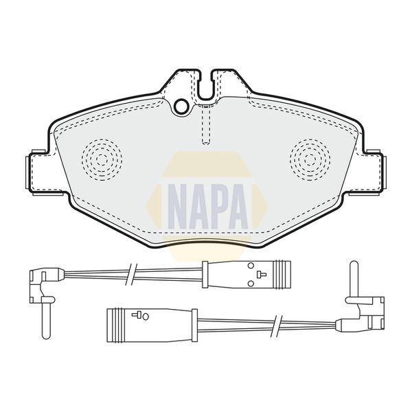 NAPA NBP1003 Brake Pads Set