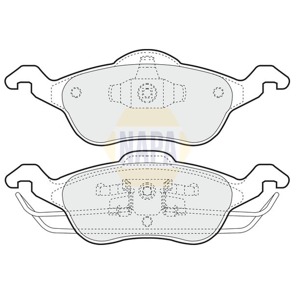 NAPA NBP1006 Brake Pads Set
