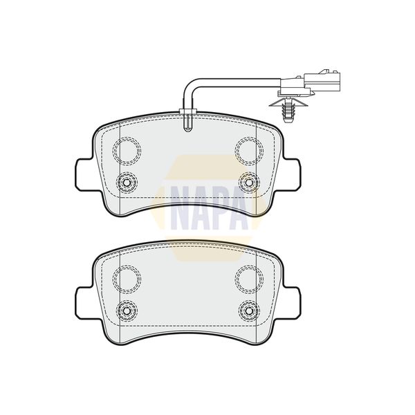 NAPA NBP1012 Brake Pads Set