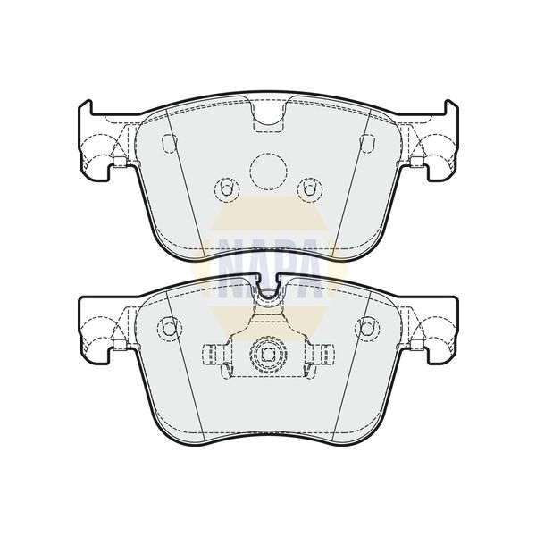 NAPA NBP1017 Brake Pads Set
