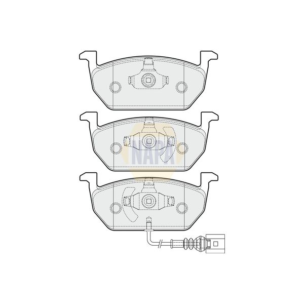 NAPA NBP1021 Brake Pads Set
