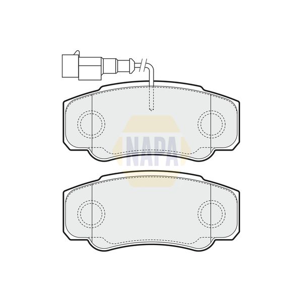 NAPA NBP1040 Brake Pads Set