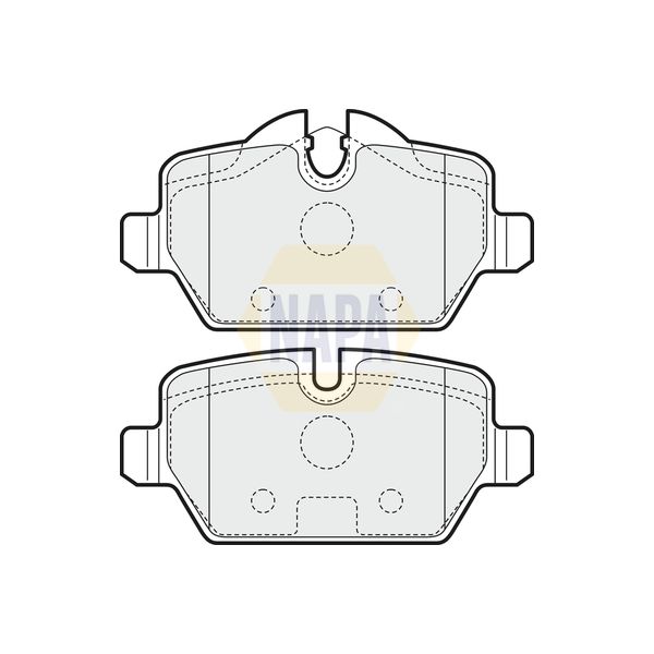 NAPA NBP1042 Brake Pads Set