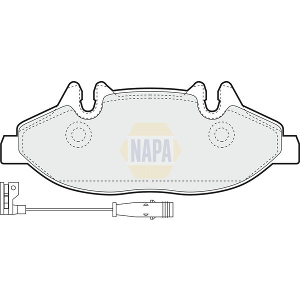 NAPA NBP1044 Brake Pads Set