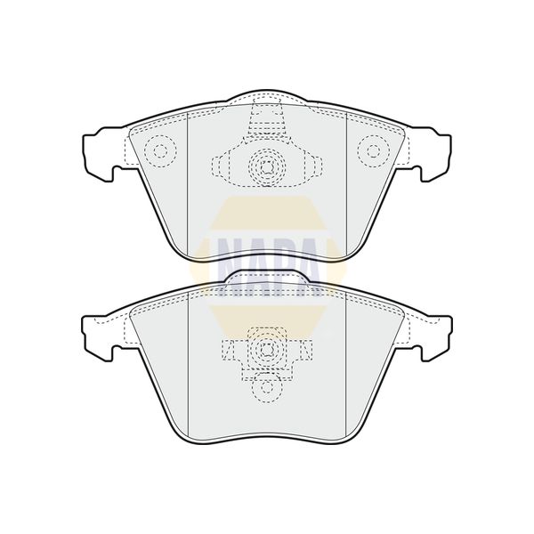 NAPA NBP1045 Brake Pads Set