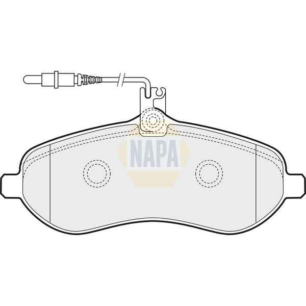 NAPA NBP1051 Brake Pads Set