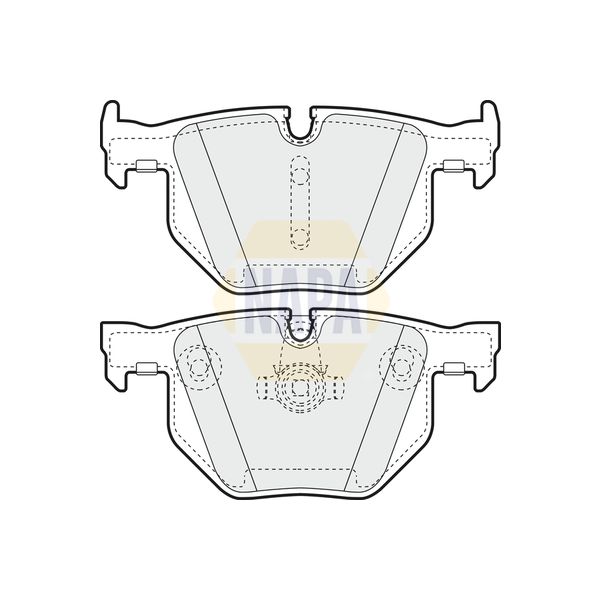 NAPA NBP1067 Brake Pads Set