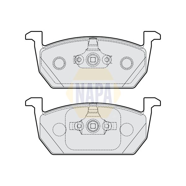 NAPA NBP1072 Brake Pads Set