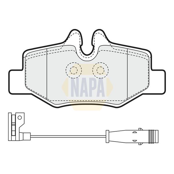 NAPA NBP1097 Brake Pads Set