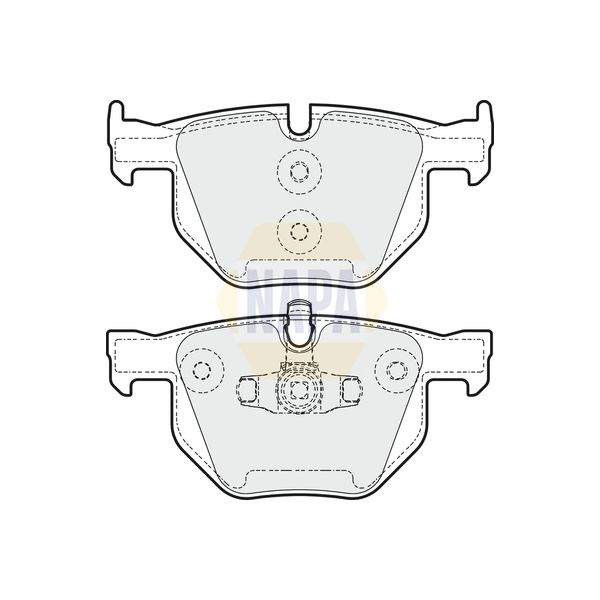 NAPA NBP1108 Brake Pads Set